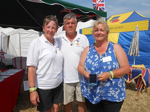 National Chairman Mrs Mary Tidy, with associate members, husband Grahame, and Suzanne Turk