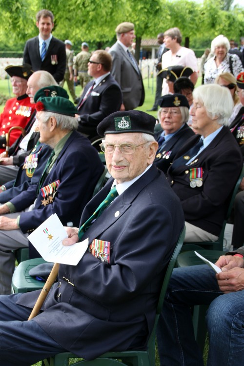 Douglass at the 70th Anniversary Service, Cassino Cemetery